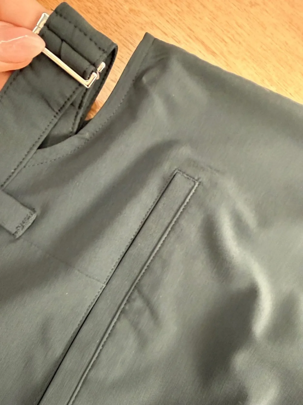 ALO Yoga Cut Out Black High-Rise Wide Leg Pants - Picture 6 of 11